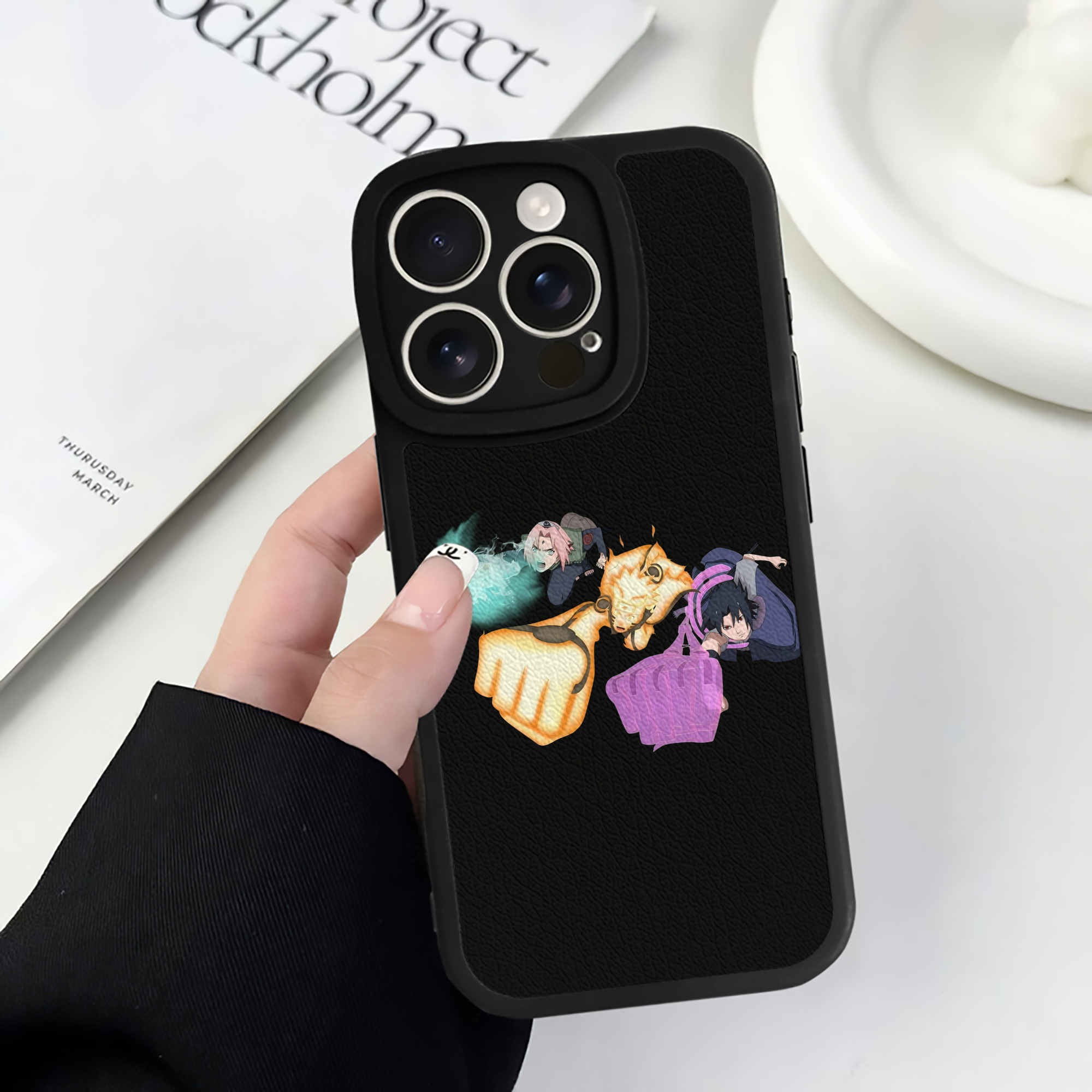 （画像用） NARUTO -ナルト- うずまき ナルト Uzumaki Naruto 【iPhone 16シリーズ対応】シリコンスマホケース（レザー調） 材質：シリコン